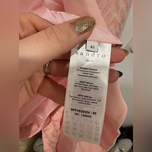 Sandro PARIS Pink jacquard blazer - Picture 8 of 13